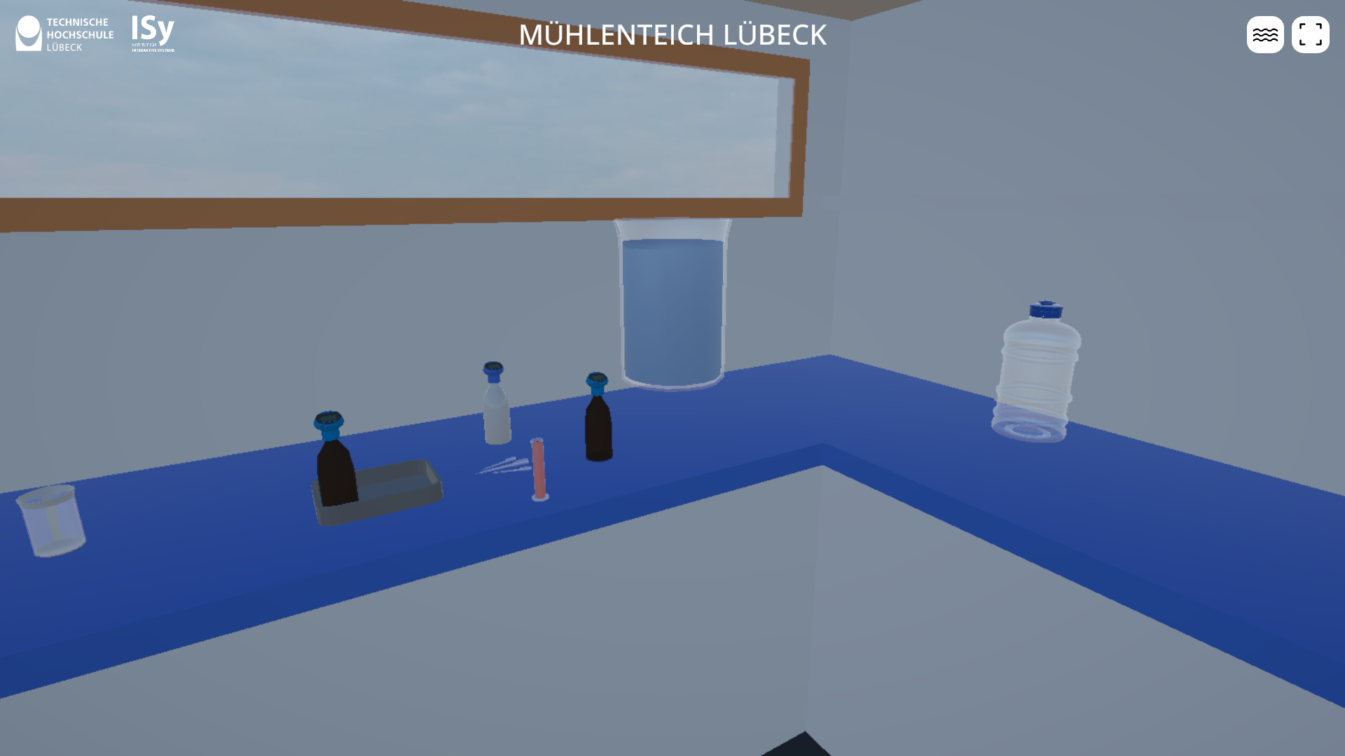 Screenshot Hydrologie Labor mit OxiTop-Versuch